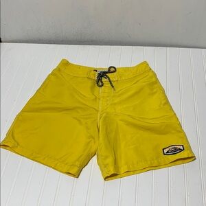 Vintage RUSTY Yellow Drawstring Swim Trunks Board Shorts~33